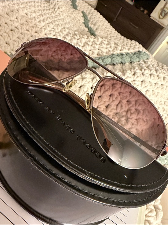 Marc By Marc Jacobs Accessories - Marc By Marc Jacobs Gold Frame Sunglasses with Pink Gradient Lenses